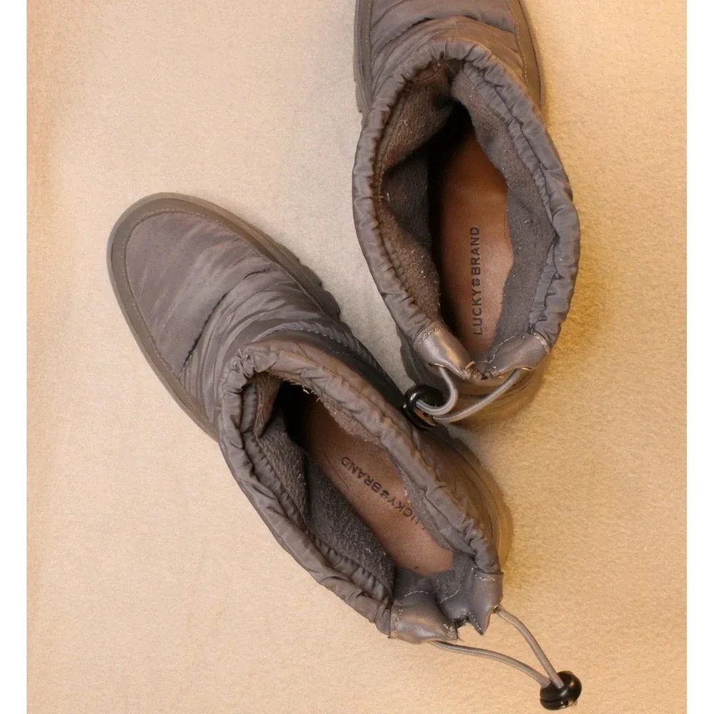 Lucky‎ Brand Lolleta Women's 7M Brown Winter Boots Cold Weather Chunky